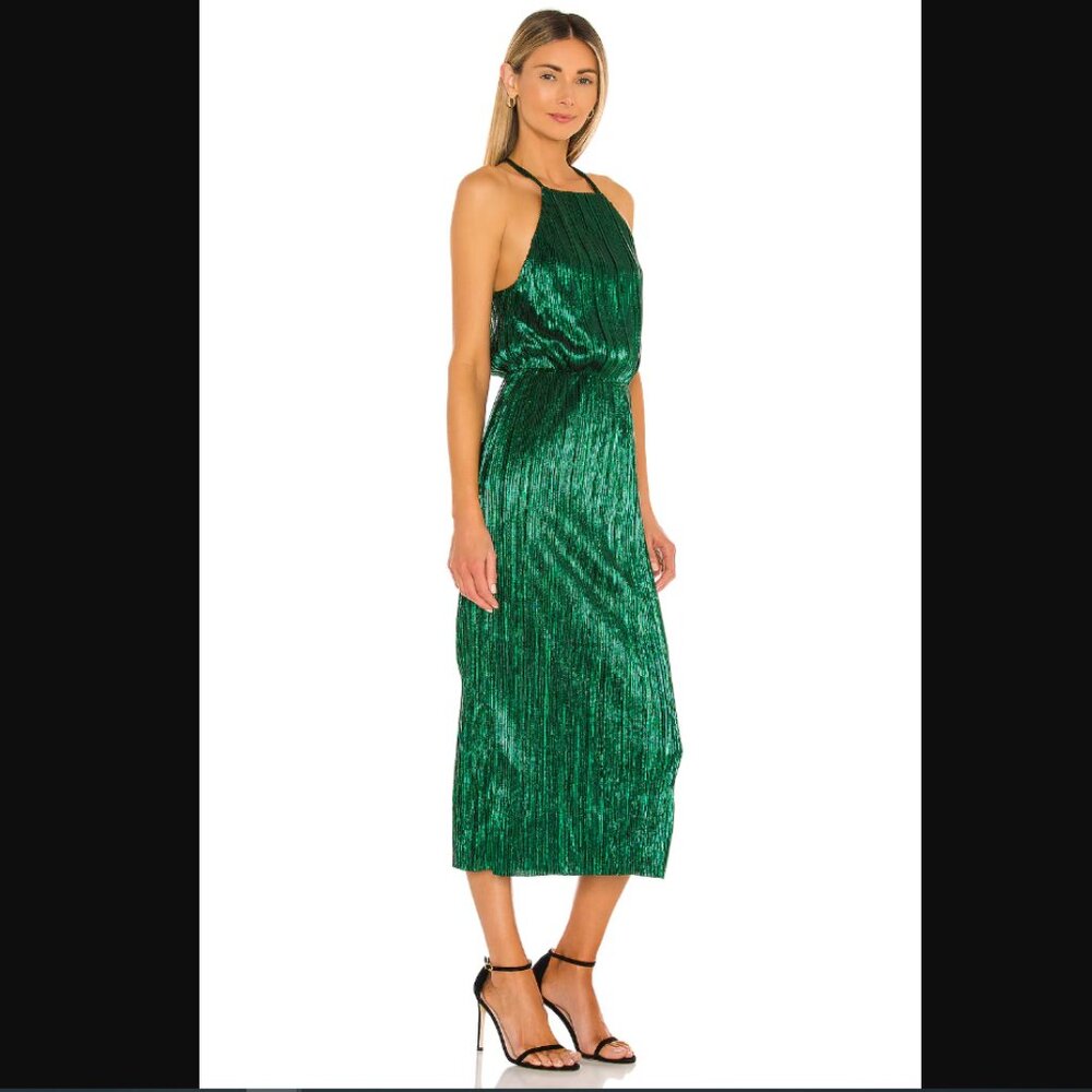 House of Harlow 1960 x Revolve Farrah Dress - Emerald Green (XS)